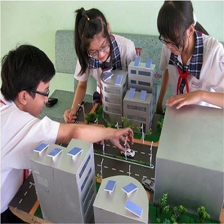 Trường học lắp điện mặt trời: Mũi tên trúng 2 đích