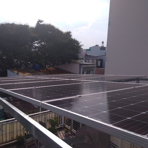 Hệ thống điện mặt trời hòa lưới công suất 8,4 kWp tại Quận 3, TP.HCM
