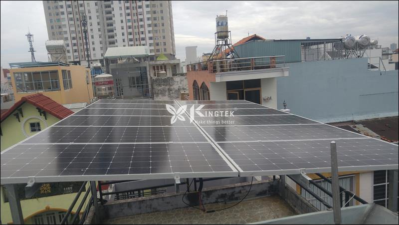 Hệ thống điện mặt trời hòa lưới công suất 77 kWp tại Tân Bình, TP.HCM