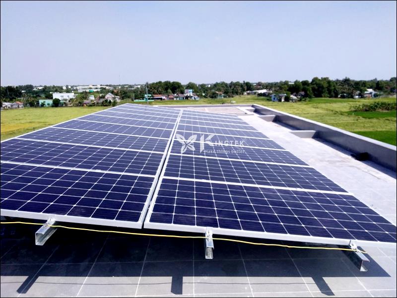 Hệ thống điện mặt trời hòa lưới công suất 6,3 kWp tại Thị Trấn Bến Lứt, Long An