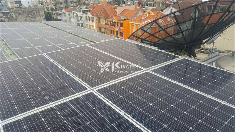 Hệ thống điện mặt trời hòa lưới công suất 32,2 kWp 3 pha 380V