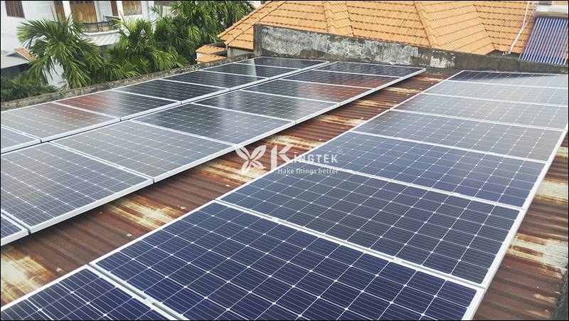 Hệ thống điện mặt trời hòa lưới công suất 12,6 kWp 3 pha 380V