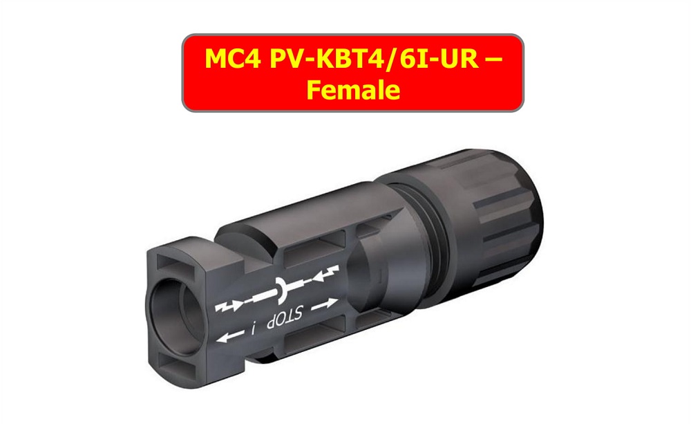 MC4 Connector HELUKABEL PV-KBT4/6I-UR - Female